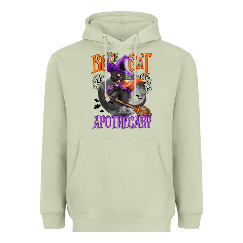 Black Cat Apothecary Heavyweight Hoodie by NancyCooperArtShop | Teevron