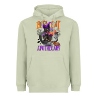 Matcha Black cat apothecary Heavyweight Hoodie - NancyCooperArtShop