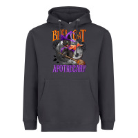 Smoke Black cat apothecary Heavyweight Hoodie - NancyCooperArtShop
