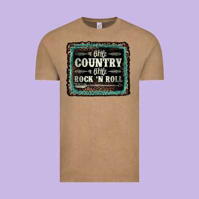 A Little Country A Little Rock N Roll Vintage Tee Designed By Adodesignshop