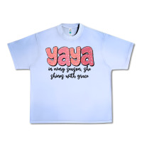 Grape Ice yaya in every season, she shines with grace Urban Heavy Tee - MaliasSmallBusiness