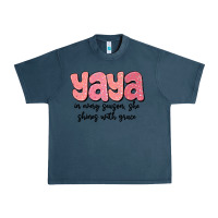 Midnight Navy yaya in every season, she shines with grace Urban Heavy Tee - MaliasSmallBusiness