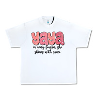 White yaya in every season, she shines with grace Urban Heavy Tee - MaliasSmallBusiness