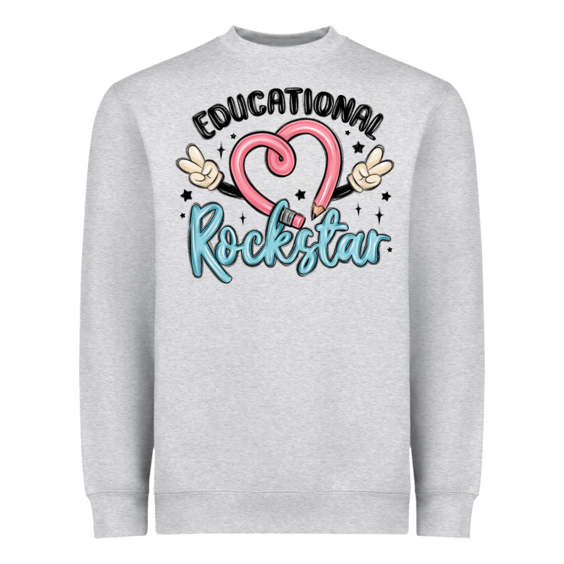Educational Rockstar Heavyweight Sweatshirt by MaliasSmallBusiness | Teevron
