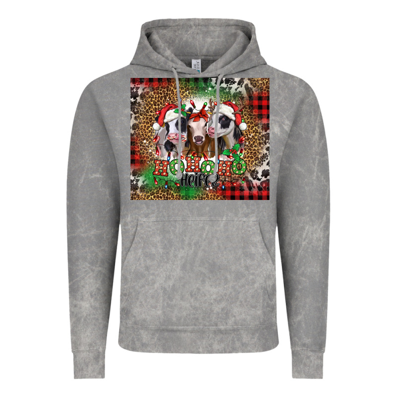 Ho Ho Ho Heifer Christmas Heifers Vintage Hoodie by Jasminsmagicworld | Teevron
