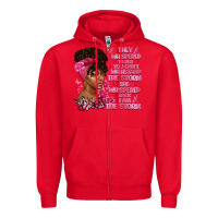 Red They whispered to her you can't withstand the Zipper Hoodie - Artiststas