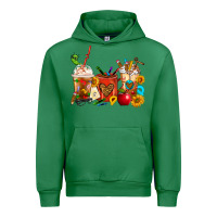 Emerald Teacher Coffee Cups Urban Hoodie - FaDigitalArtStudio
