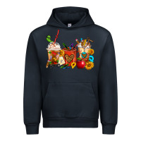 Navy Teacher Coffee Cups Urban Hoodie - FaDigitalArtStudio