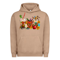 Pigment Burro Teacher Coffee Cups Urban Hoodie - FaDigitalArtStudio