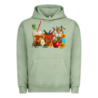 Pigment Oil Green Teacher Coffee Cups Urban Hoodie - FaDigitalArtStudio