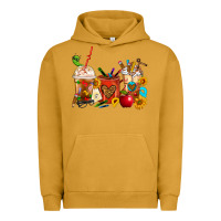 Pigment Peanut Butter Teacher Coffee Cups Urban Hoodie - FaDigitalArtStudio