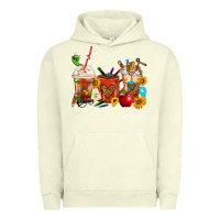 Pigment Pistachio Teacher Coffee Cups Urban Hoodie - FaDigitalArtStudio