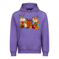 Tulip Teacher Coffee Cups Urban Hoodie - FaDigitalArtStudio