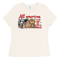 Bone All American girl with cowgirl Ladies Tee - Neo Western