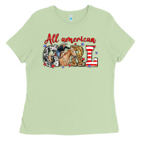 Matcha All American girl with cowgirl Ladies Tee - Neo Western