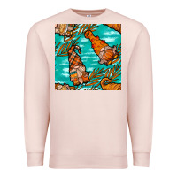 Pale Pink Fall gnomes Premium Sweatshirt - NancyCooperArtShop