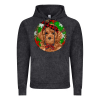 Vintage Black Christmas Toy Poodle Vintage Hoodie - RanaPortraitStore