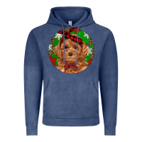 Vintage Denim Christmas Toy Poodle Vintage Hoodie - RanaPortraitStore