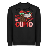 Black better aim than cupid with dog and duck Heavyweight Sweatshirt - MaliasSmallBusiness