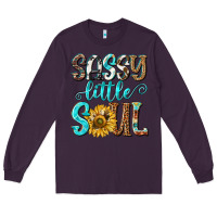 Plum sassy little soul Long Sleeve Tee - NancyCooperArtShop