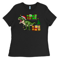 Black tree rex Ladies Tee - CowhideDigitalArt