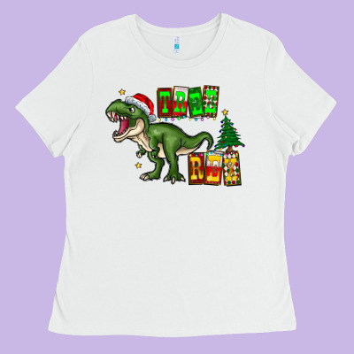 Tree Rex Ladies Tee Designed By Cowhidedigitalart
