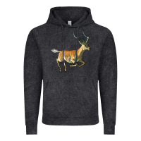 Vintage Arctic Impala Antelope Illustrations Vintage Hoodie - LillyAllenDesigns
