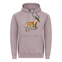 Vintage Zinc Impala Antelope Illustrations Vintage Hoodie - LillyAllenDesigns