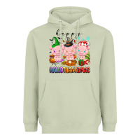 Matcha happy hallothanksmas pigs Heavyweight Hoodie - texasbilliewilder