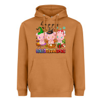 Meerkat happy hallothanksmas pigs Heavyweight Hoodie - texasbilliewilder
