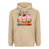 Mushroom happy hallothanksmas pigs Heavyweight Hoodie - texasbilliewilder