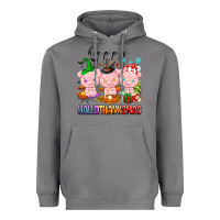 Storm happy hallothanksmas pigs Heavyweight Hoodie - texasbilliewilder