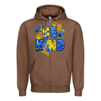 Chestnut down syndrome be kind Zipper Hoodie - Artiststas