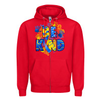 Red down syndrome be kind Zipper Hoodie - Artiststas