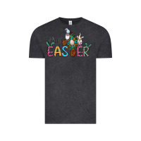 Vintage Black cross rabbit gnomes happy easter Vintage Tee - Jasminsmagicworld