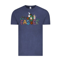 Vintage Denim cross rabbit gnomes happy easter Vintage Tee - Jasminsmagicworld