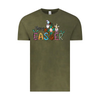 Vintage Olive cross rabbit gnomes happy easter Vintage Tee - Jasminsmagicworld
