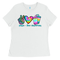 White peace love loaded tea Ladies Tee - JahusDesignShop