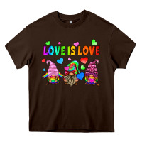 Chocolate Brown lgbtq love is love gnomes Heavy Core Tee - HRA Design Shop