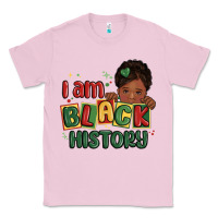 Bubblegum Pink i am black history black girl Classic Tee - MaliasSmallBusiness