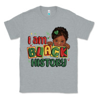 Heather Grey i am black history black girl Classic Tee - MaliasSmallBusiness