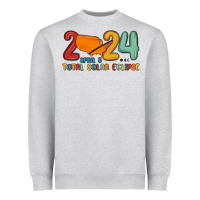 Heather Grey total solar eclipse Heavyweight Sweatshirt - MaliasSmallBusiness