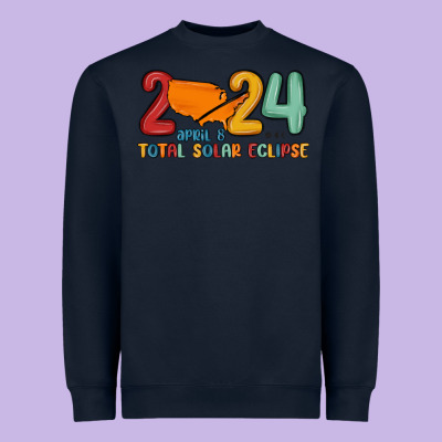 Total Solar Eclipse Heavyweight Sweatshirt Designed By Maliassmallbusiness