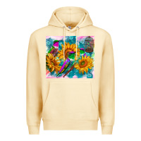 Pina Colada hummingbirds sunflower Premium Hoodie - TumblerDesignByShophia