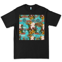 Black charolais cow seamless pattern Premium Tee - HRA Design Shop