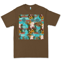 Cacao charolais cow seamless pattern Premium Tee - HRA Design Shop