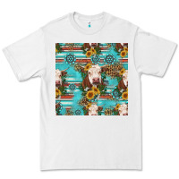 White charolais cow seamless pattern Premium Tee - HRA Design Shop