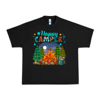 Black happy camper Urban Heavy Tee - MaliasSmallBusiness