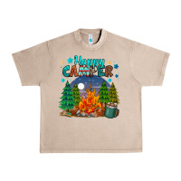 French Oak happy camper Urban Heavy Tee - MaliasSmallBusiness