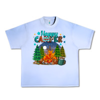 Grape Ice happy camper Urban Heavy Tee - MaliasSmallBusiness